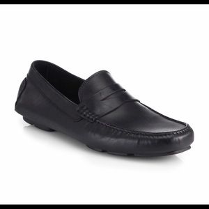 To Boot New York Harper Black Leather Penny Loafer